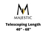 Majestic Chimney Venting Majestic 6" DVL- Telescoping Length 40" - 68" - DV-6DVL-68TA