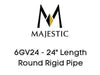 Majestic Chimney Venting Majestic 6GV24 - 24" Length Round Rigid Pipe