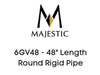 Majestic Chimney Venting Majestic 6GV48 - 48" Length Round Rigid Pipe