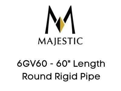 Majestic Chimney Venting Majestic 6GV60 - 60" Length Round Rigid Pipe