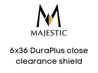 Majestic Chimney Venting Majestic 6x36 DuraPlus close clearance shield