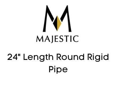 Majestic Chimney Venting Majestic 8" B-Vent - 24" Length Round Rigid Pipe - DV-8GV24