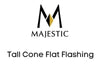Majestic Chimney Venting Majestic 8" B-Vent - Tall Cone Flat Flashing - DV-8GVFF