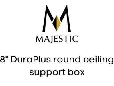 Majestic Chimney Venting Majestic 8" DuraPlus round ceiling support box - DV-8DP-RCS