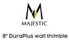 Majestic Chimney Venting Majestic 8" DuraPlus wall thimble - DV-8DP-WT