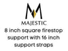 Majestic Chimney Venting Majestic 8 inch square firestop support with 16 inch support straps