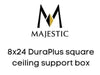 Majestic Chimney Venting Majestic 8x24 DuraPlus square ceiling support box