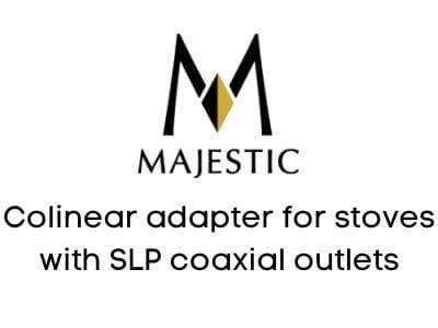 Majestic Chimney Venting Majestic Colinear adapter for stoves with SLP coaxial outlets