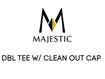 Majestic Chimney Venting Majestic DBL TEE W/ CLEAN OUT CAP