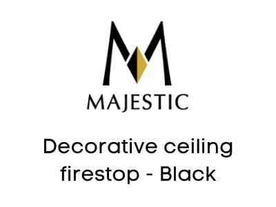 Majestic Chimney Venting Majestic Decorative ceiling firestop - Black
