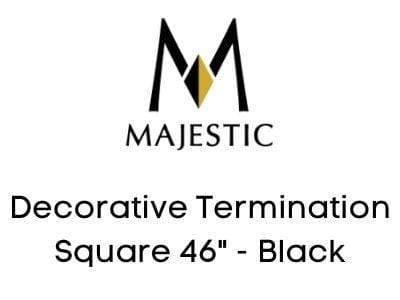 Majestic Chimney Venting Majestic Decorative Termination Square 46" - Black