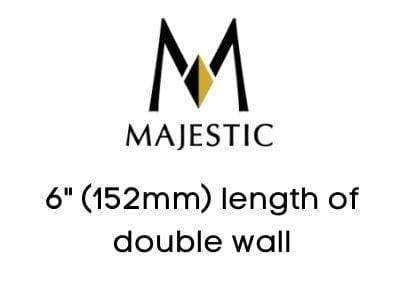 Majestic Chimney Venting Majestic DVP Components - 6" (152mm) length of double wall