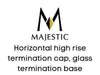 Majestic Chimney Venting Majestic DVP - Horizontal high rise termination cap, glass termination base