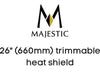 Majestic Chimney Venting Majestic DVP Termination Kit - 26" (660mm) trimmable heat shield
