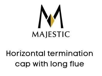 Majestic Chimney Venting Majestic DVP Termination Kit - Horizontal termination cap with long flue