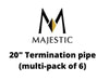 Majestic Chimney Venting Majestic Legacy Components-MultiPk - 20" Termination pipe