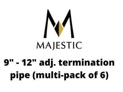 Majestic Chimney Venting Majestic Legacy Components-MultiPk - 9" - 12" adj. termination pipe (SLP-RVT12AM )
