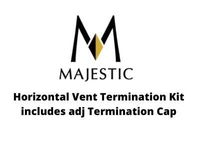 Majestic Chimney Venting Majestic Legacy Termination Kits - Horizontal Vent Termination Kit includes adj Termination Cap (DVP-HVTK)