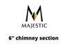Majestic Chimney Venting Majestic SL1100 Wood Pipe - 6" chimney section