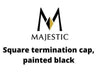 Majestic Chimney Venting Majestic SL1100 Wood Pipe Term Kits Acc - Square termination cap, painted black