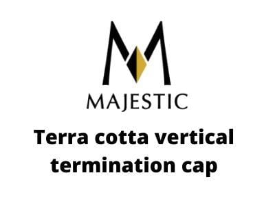 Majestic Chimney Venting Majestic SL1100 Wood Pipe Term Kits Acc - Terra cotta vertical termination cap
