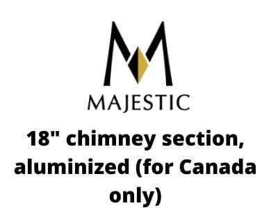 Majestic Chimney Venting Majestic SL300 Series Pipe - 18" chimney section, aluminized