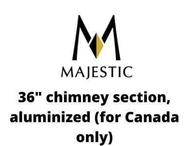 Majestic Chimney Venting Majestic SL300 Series Pipe - 36" chimney section, aluminized