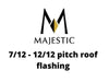 Majestic Chimney Venting Majestic SL300 Series Pipe - 7/12 - 12/12 pitch roof flashing