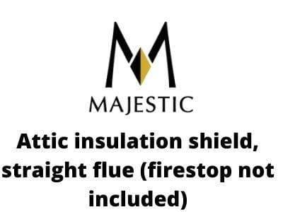 Majestic Chimney Venting Majestic SL300 Series Pipe - Attic insulation shield, straight flue