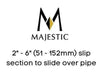 Majestic Chimney Venting Majestic SLP 2" - 6" (51 - 152mm) slip section to slide over pipe