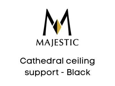 Majestic Chimney Venting Majestic SLP Cathedral ceiling support - Black - SLP-CCS-BK
