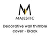 Majestic Chimney Venting Majestic SLP Decorative wall thimble cover - Black - SLP-WT-BK
