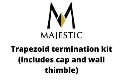 Majestic Chimney Venting Majestic SLP Flex Pipe Trapezoid termination kit - SLP-FLEX-TRAP
