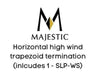 Majestic Chimney Venting Majestic SLP - Horizontal high wind trapezoid termination (inlcudes 1 - SLP-WS)