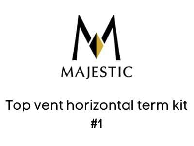 Majestic Chimney Venting Majestic SLP - Top vent horizontal term kit #1