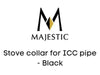 Majestic Chimney Venting Majestic Stove collar for ICC pipe - Black