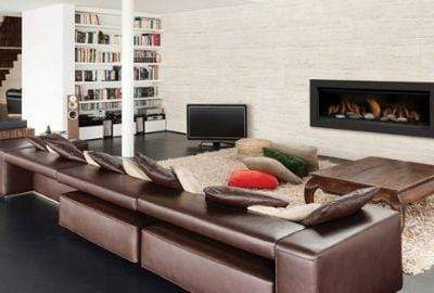 Sierra Flame Sierra Flame 65" Direct Vent Linear Gas Fireplace - AUSTIN-65G-DELUXE